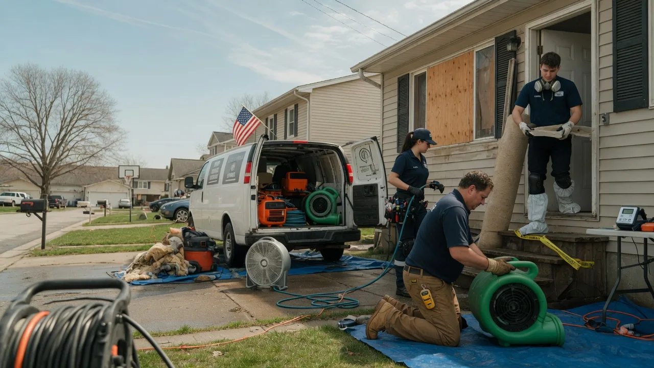 Water Damage Restoration in Dorsey, IL near me